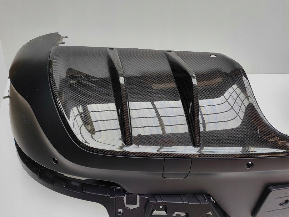 Porsche Cayenne GTS Turbo GT Coupe 2023 Rear diffuser Carbon, OEM, Part number: 9Y3807110M