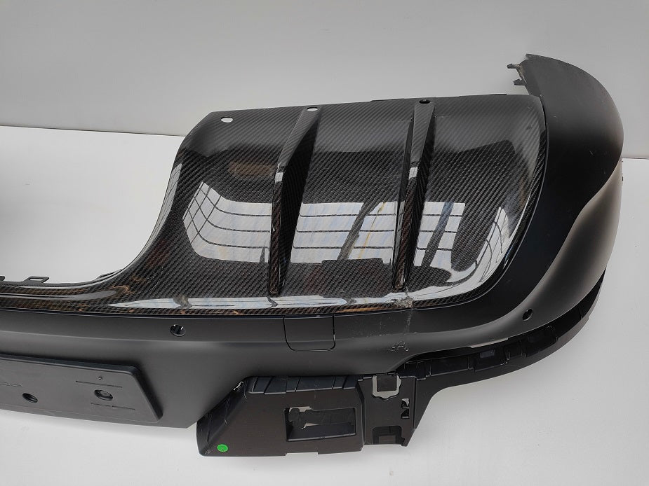 Porsche Cayenne GTS Turbo GT Coupe 2023 Rear diffuser Carbon, OEM, Part number: 9Y3807110M