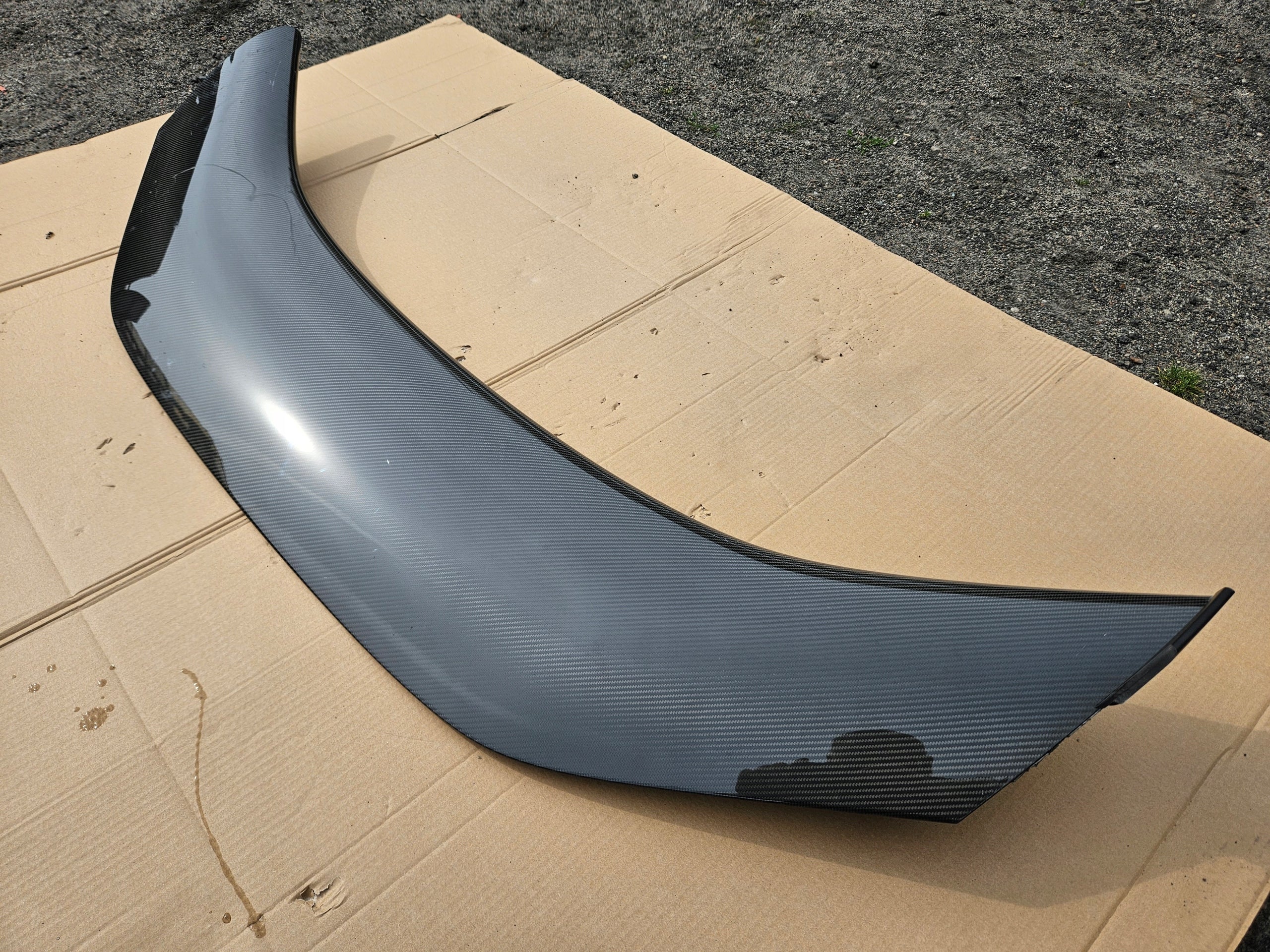 Porsche CAYMAN 718 GT4RS Carbon rear spoiler, OEM, Part number: 9GT827948