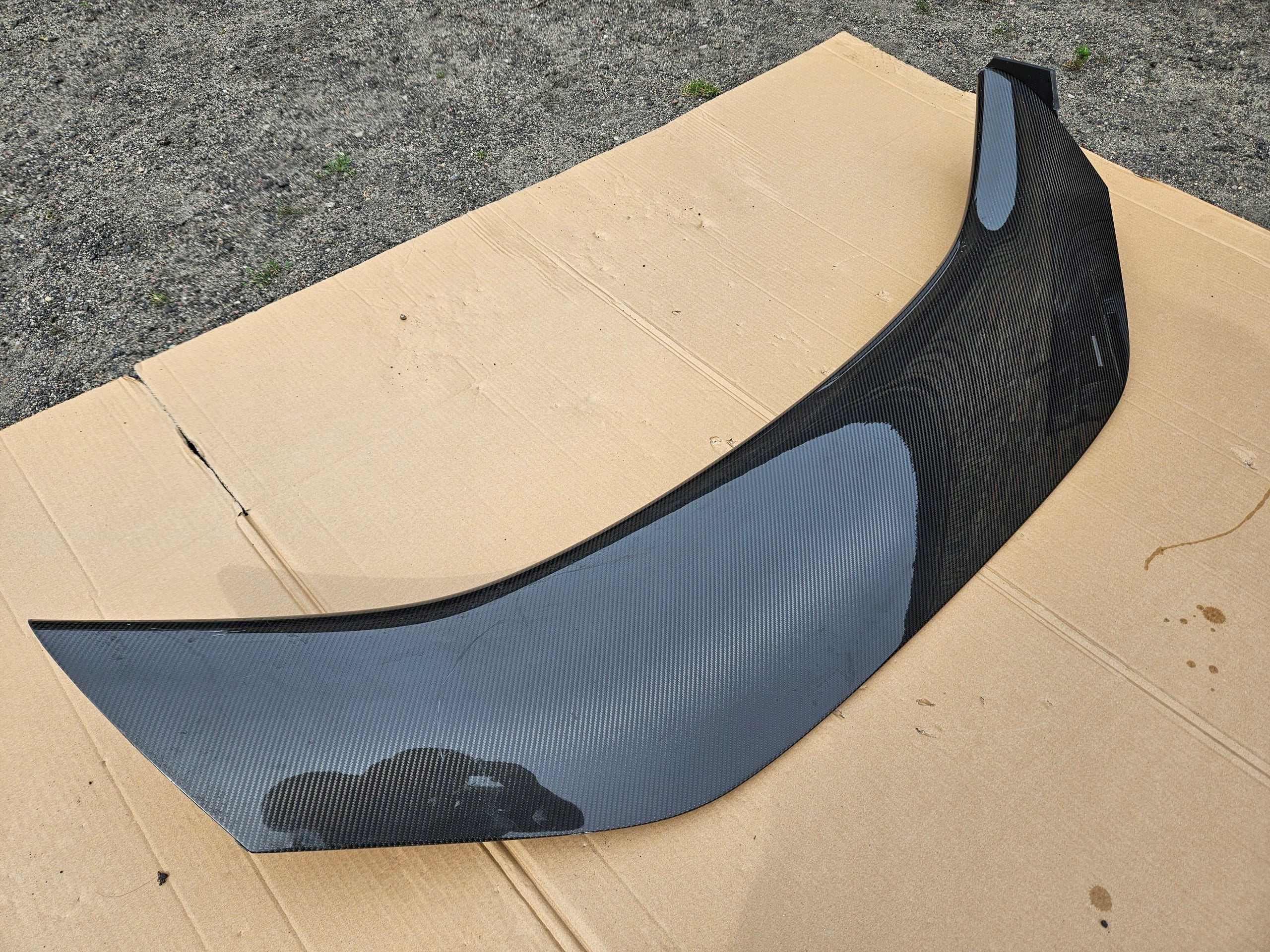 Porsche CAYMAN 718 GT4RS Carbon rear spoiler, OEM, Part number: 9GT827948