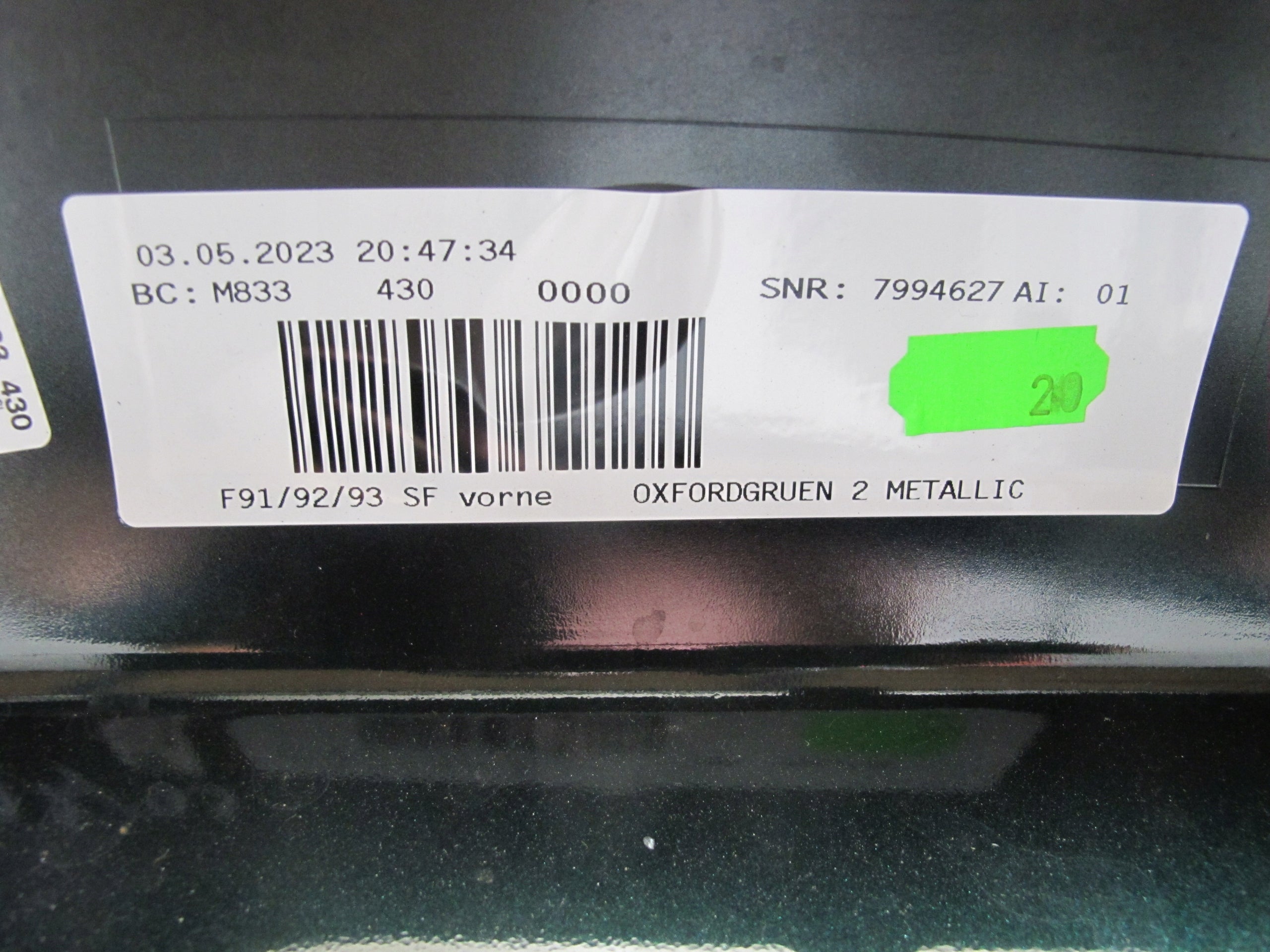 BMW M8 Front bumper with carbon version US Spec, OEM, Part number: 7994627